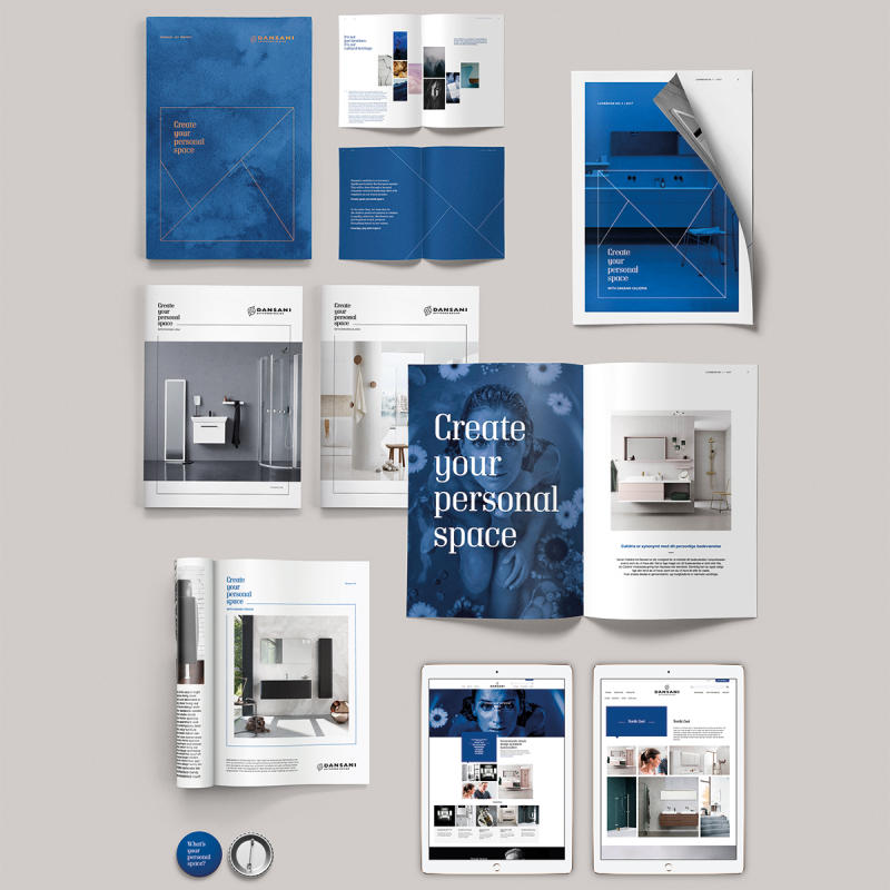 Dansani mockup design materiale eksempel