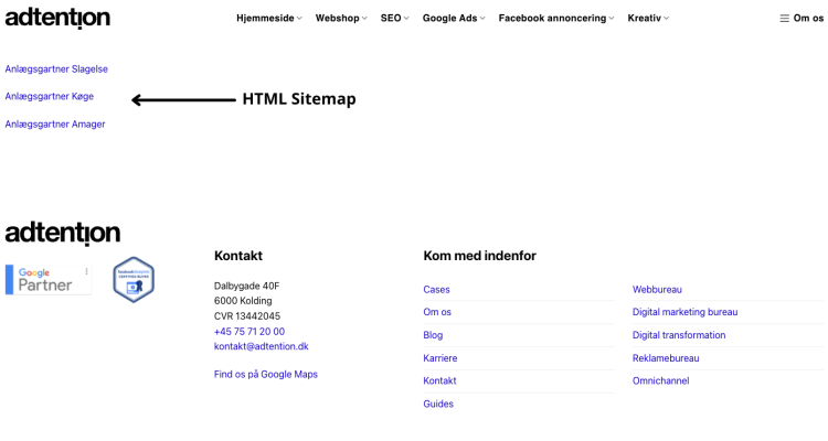 HTML Sitemap