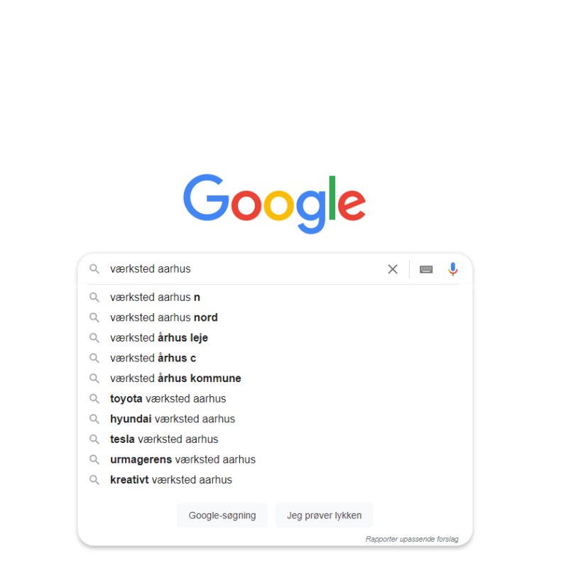 Værksted aarhus Google søgning